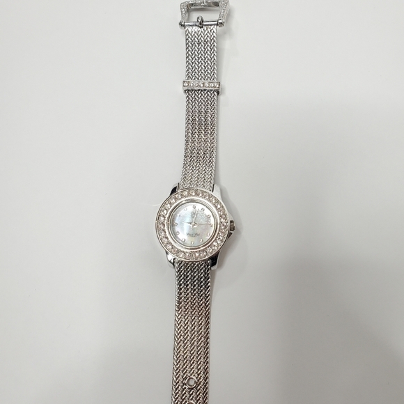 Victoria Wieck Crystal Watch Silver Toned - Picture 2 of 9
